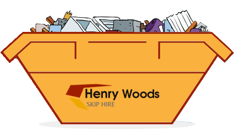 skip bin offered by Henry Woods Skip Hire